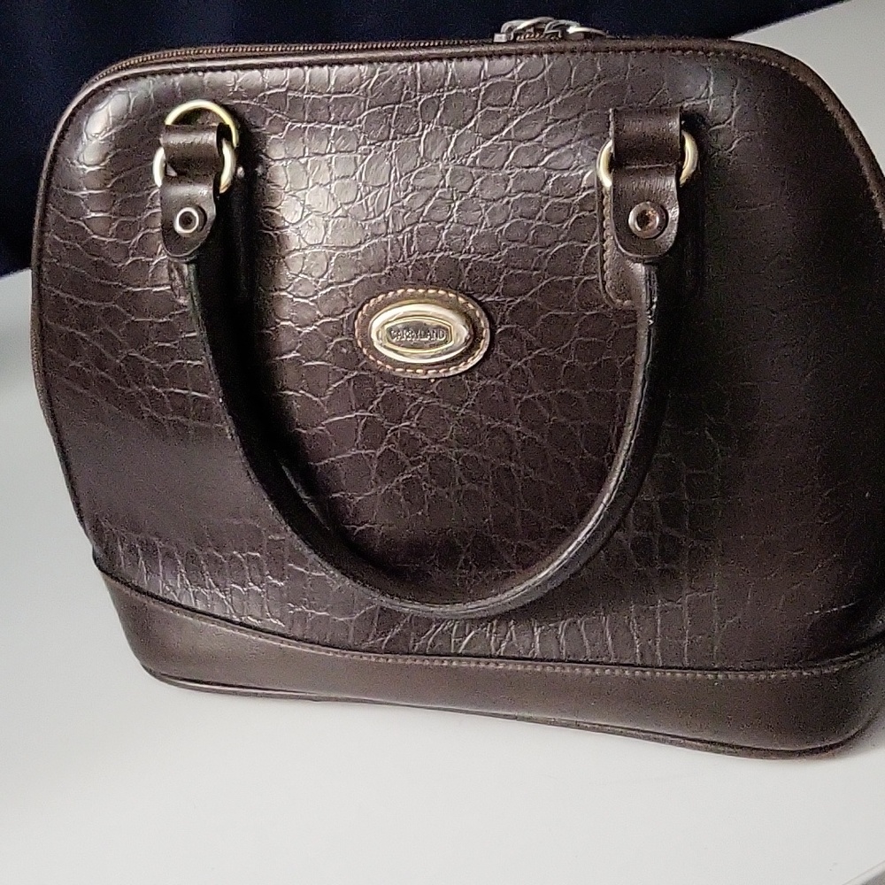Brown Leather CARRYLAND SATCHEL